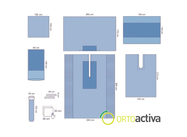 EQUIPO DE CIRUGIA ORTOPEDIA ESTERIL (6 unid) REF. ES29630CE