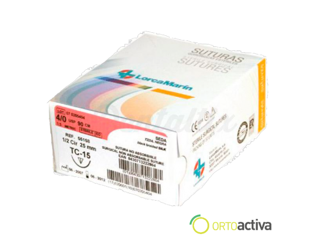 SUTURA SEDA TRENZADA L/M...