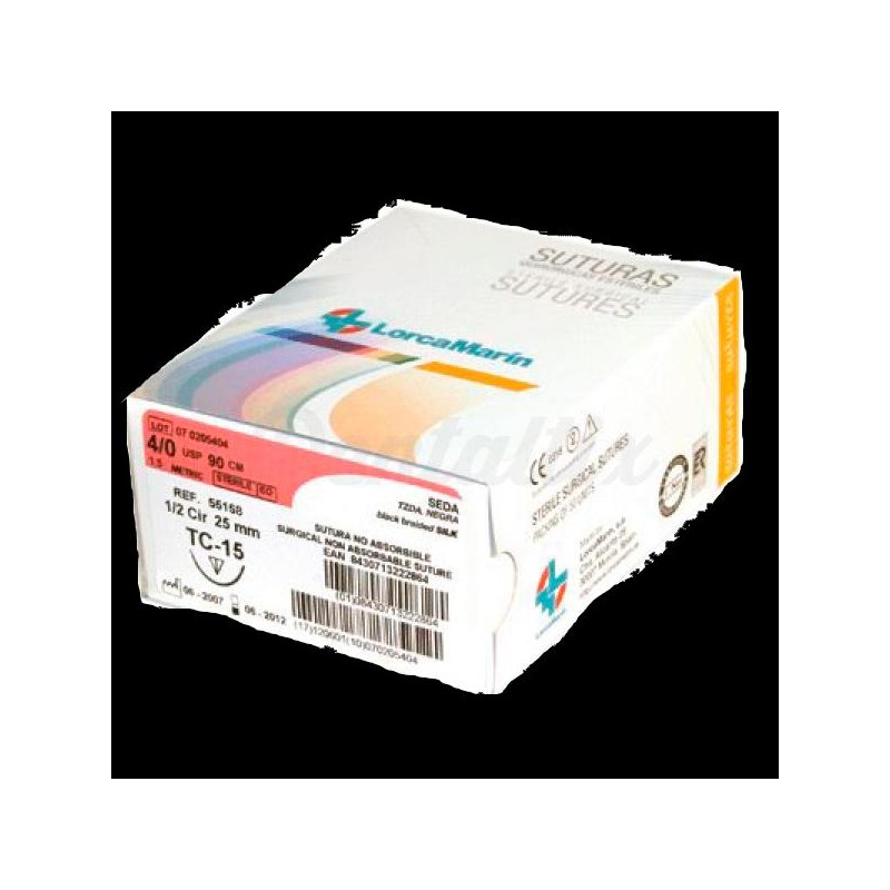 SUTURA SEDA TRENZADA L/M...