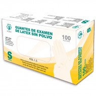 GUANTE LATEX SIN POLVO ALBA...