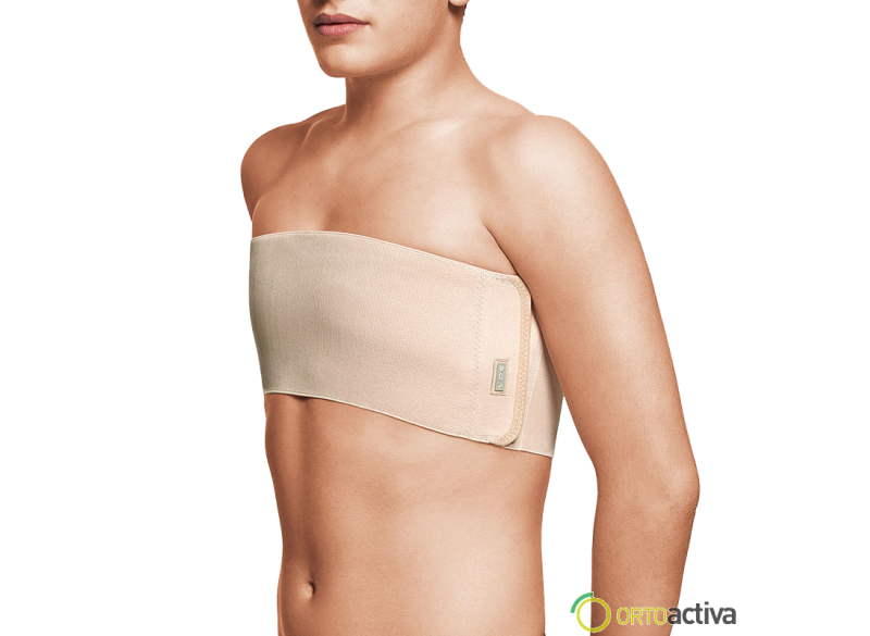 BANDA TORACICA HOMBRE SIN COSTURAS BEIG