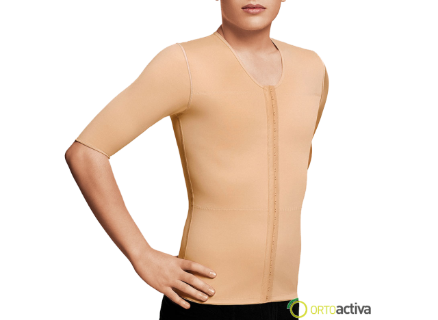 CHALECO HOMBRE APERTURA FRONTAL Y MANGA CORTA