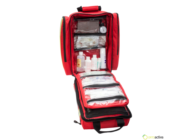 MOCHILA DE RESCATE DE EMERGENCIAS ROJA REF. EM13.006