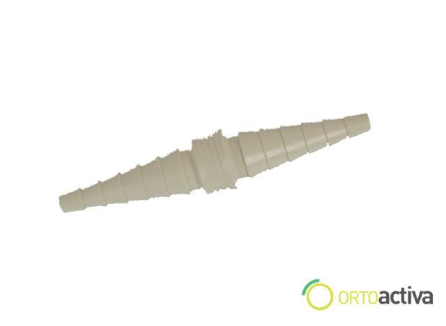 CONECTOR UNIVERSAL BICONICO RECTO (ABS). Ø ext. mm. 6,5–15 (30 unid.)