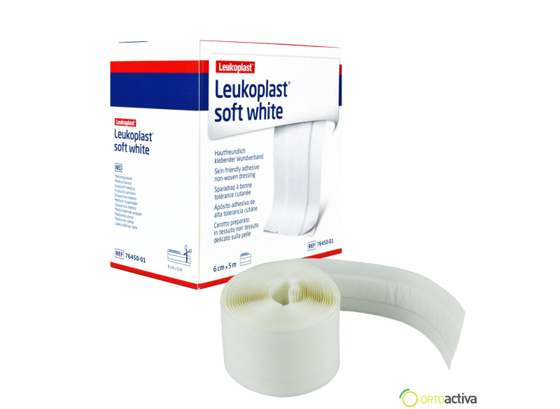 APOSITO ADHESIVO EN ROLLO LEUKOPLAST SOFT WHITE 6 x 5